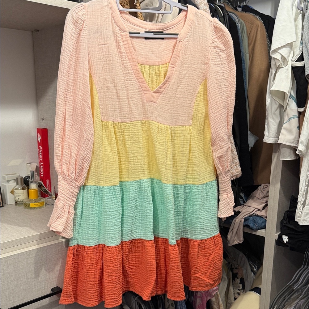 Pomander Place Multicolor Tiered Dress